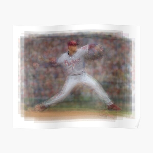 Philadelphia Phillies Baseball Halladay 34 Vintage Graphic 