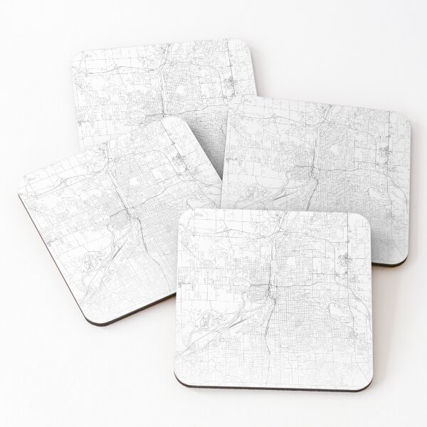 Item preview, Grand Rapids Map, Art Print By LandSartprints designed and sold by LandSartprints.