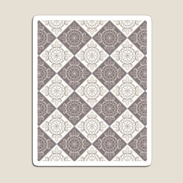 Item preview, Moroccan brown and cream rhombic pattern.  designed and sold by Mygeneration.