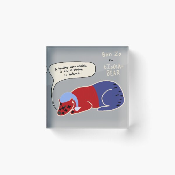 Item preview, Bipolar bear on sleep hygiene designed and sold by ksail.