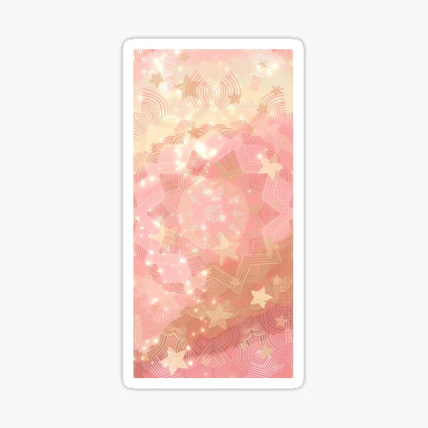 Blush Pink Galaxy Mandala Sticker