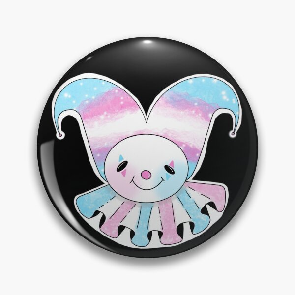Item preview, Trans pride clown designed and sold by PaintWaterPro.