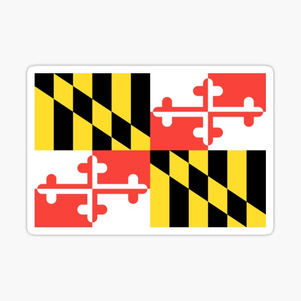 Maryland Flag Sticker