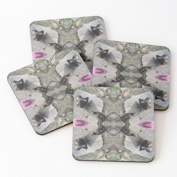 Item preview, Duck Group: Duck Mother with Duckling, Green Grass and Pink Knee designed and sold by RoseAromas.