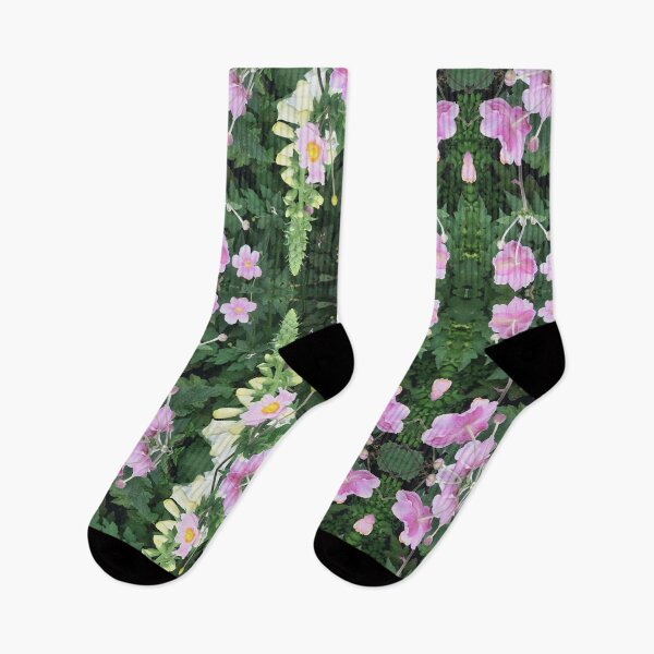 Item preview, Divine Botanical - Lemon Foxglove and Delicate Pink Flower Fusion designed and sold by RoseAromas.