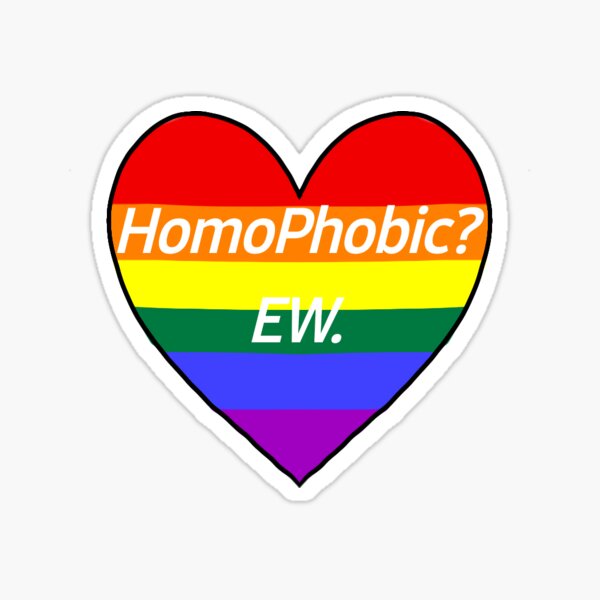 Item preview, HomoPhobic? Ew.  designed and sold by Nerdesque Studios.