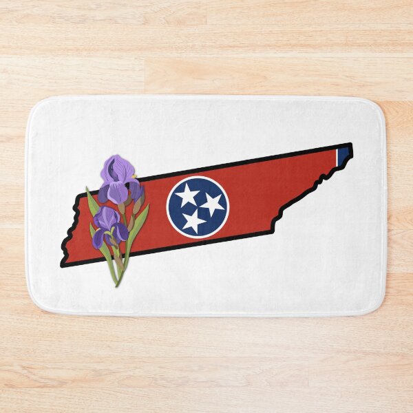 Item preview, State of Tennessee Flag with State Flower Iris 3 designed and sold by Gsallicat.