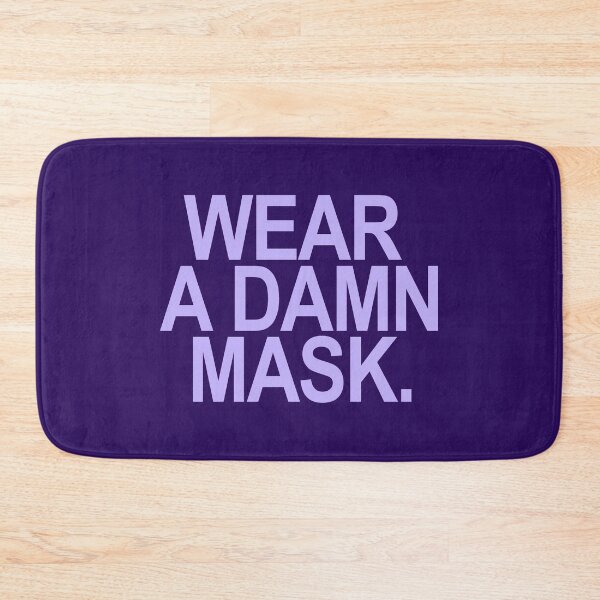 Item preview, Wear a damn mask - lavender font designed and sold by Thelittlelord.