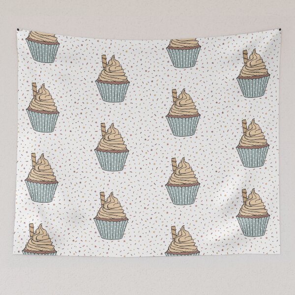 Item preview, Cupcake and Sprinkles - Cream Swizzle Stick Cupcake designed and sold by DesignLabMedia.