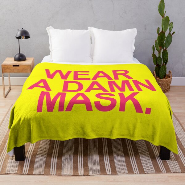 Item preview, Wear a damn mask - hot pink 2 font designed and sold by Thelittlelord.