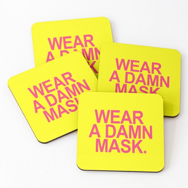 Item preview, Wear a damn mask - hot pink 2 font designed and sold by Thelittlelord.
