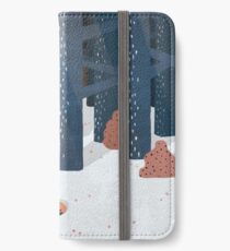 Schlafen im Wald iPhone Flip-Case/Hülle/Klebefolie
