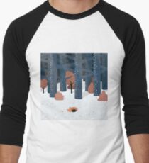 Asleep in the Woods Men's Baseball ¾ T-Shirt