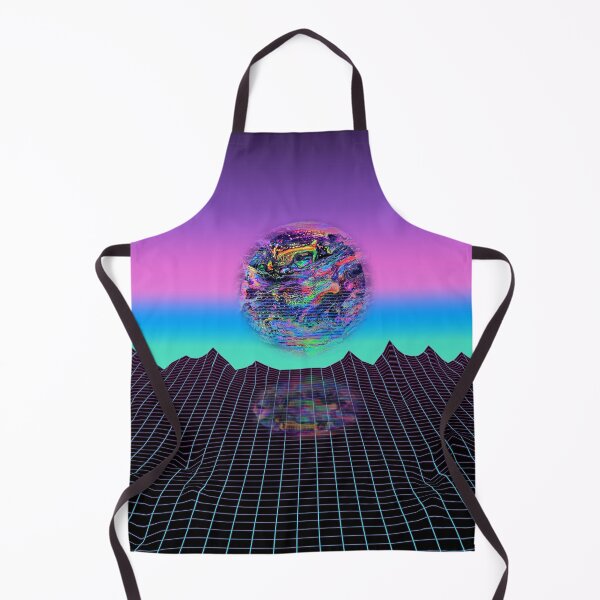 Item preview, Atardecer de neón Outrun designed and sold by PsychedelicPour.