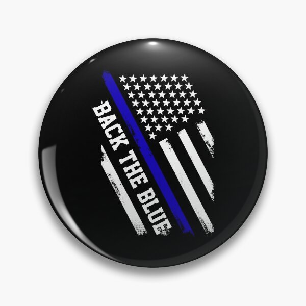 Item preview, Back the Blue Thin Blue Line American Flag Police Support designed and sold by BaseStore.