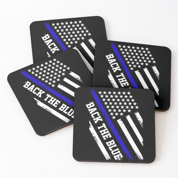 Item preview, Back the Blue Thin Blue Line American Flag Police Support designed and sold by BaseStore.