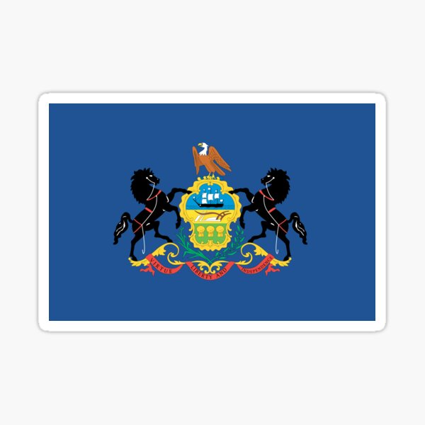 Pennsylvania Flag Sticker
