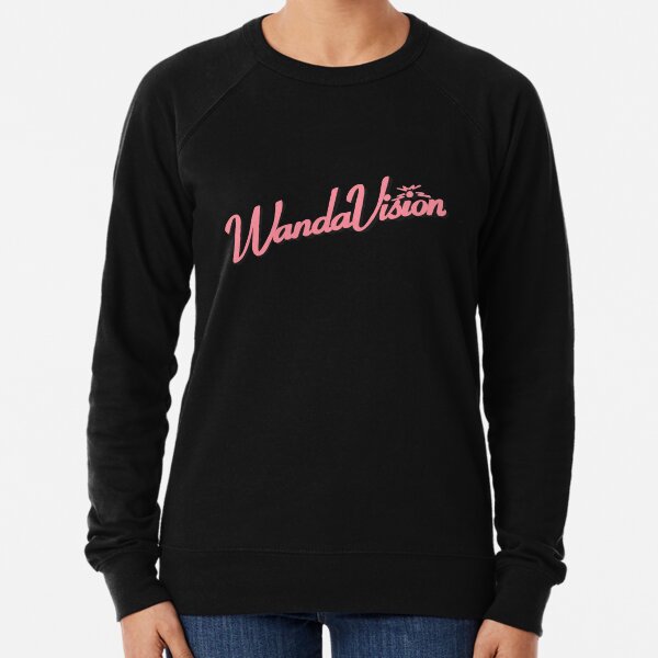 WandaVision Vintage Logo Design Pink Lightweight Sweatshirt
