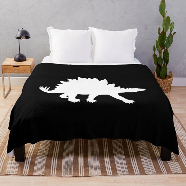 Item preview, Stegosaurus on black background designed and sold by UncleStuScience.