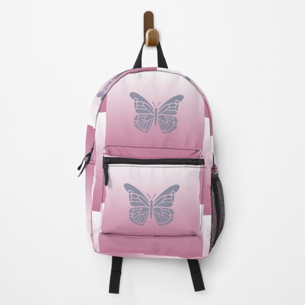 Item preview, Rose Petal Pink Gradient with Violet Verbena Beveled Butterfly designed and sold by AliCatOriginals.