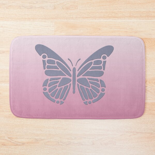 Item preview, Rose Petal Pink Gradient with Violet Verbena Beveled Butterfly designed and sold by AliCatOriginals.