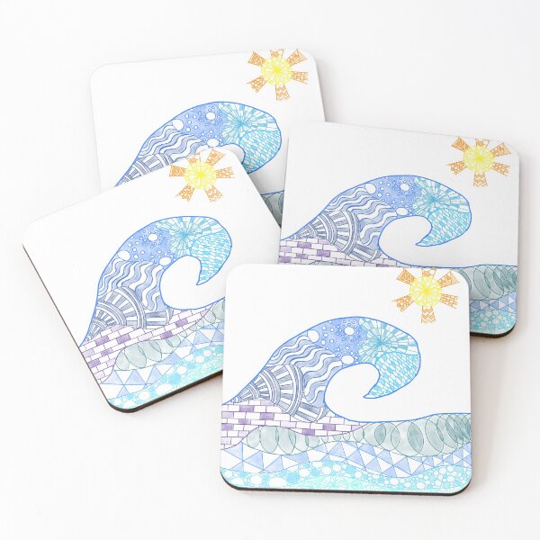 Item preview, Wave and sun design  designed and sold by artbycaseylh.