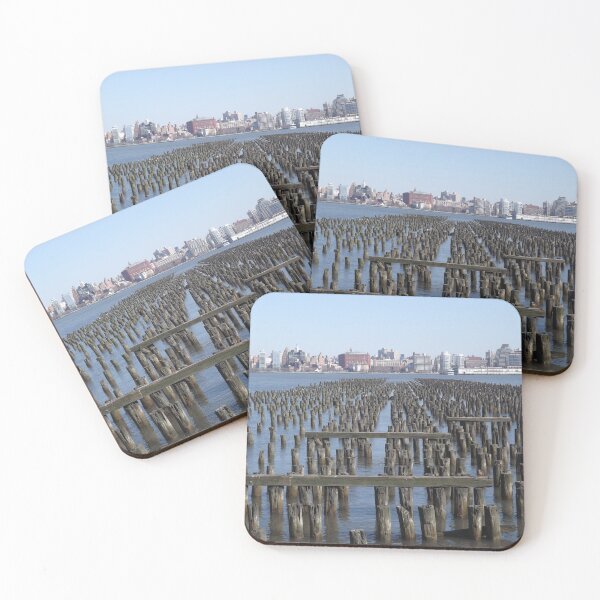 Item preview, Muelle abandonado, río Hudson, Hoboken, Nueva Jersey designed and sold by lenspiro.