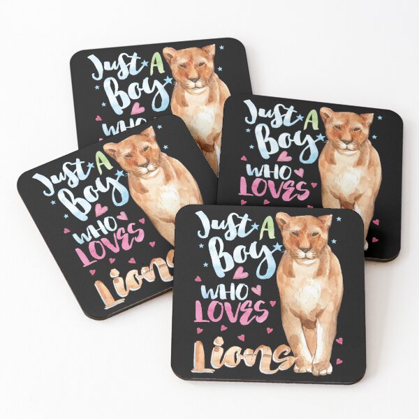 Item preview, Just A Boy Who Loves Lions Gift for Lion Lovers designed and sold by Cheap Women's Shirts.
