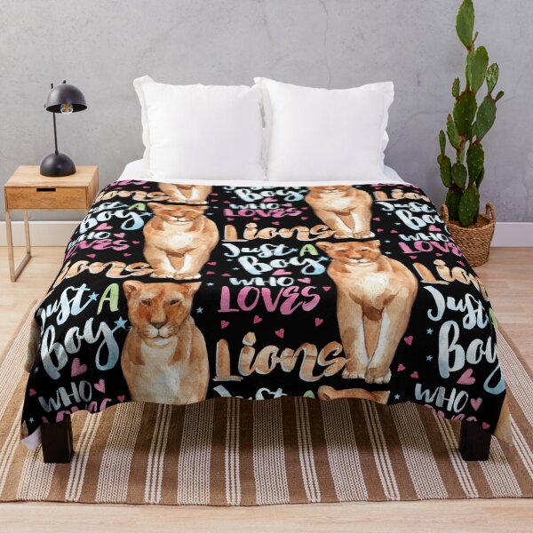 Item preview, Just A Boy Who Loves Lions Gift for Lion Lovers designed and sold by Cheap Women's Shirts.