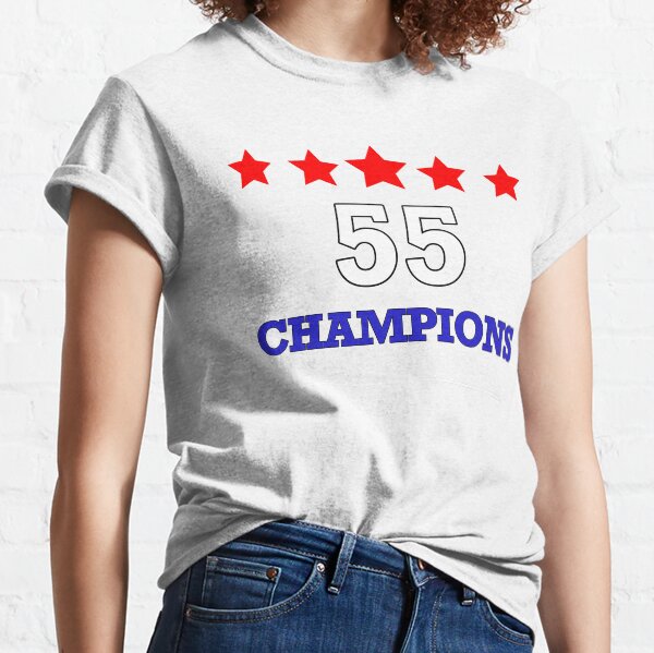 Rangers 55 T Shirt Champions 2021 White Classic T-Shirt