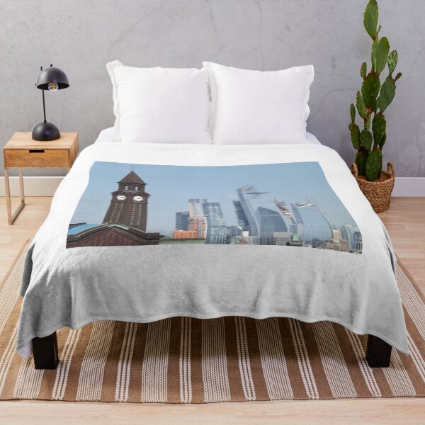 Item preview, Historic Hoboken Terminal, Midtown Manhattan Skyline, New York City designed and sold by lenspiro.