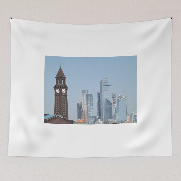 Item preview, Historic Hoboken Terminal, Midtown Manhattan Skyline, New York City designed and sold by lenspiro.