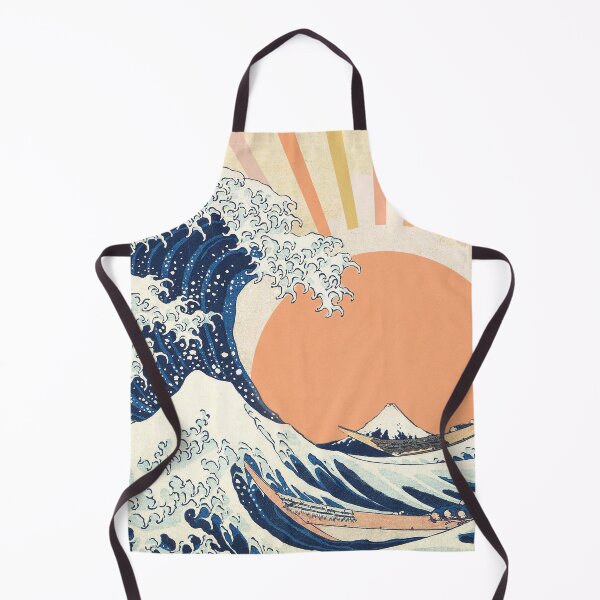 Item preview, The Great Wave off Kanagawa Retro Vintage Sunset designed and sold by ind3finite.