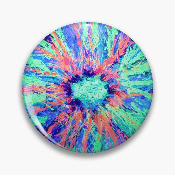 Item preview, Red And Green Colour Burst, Painting, under UV light  designed and sold by Andrew Morrell.