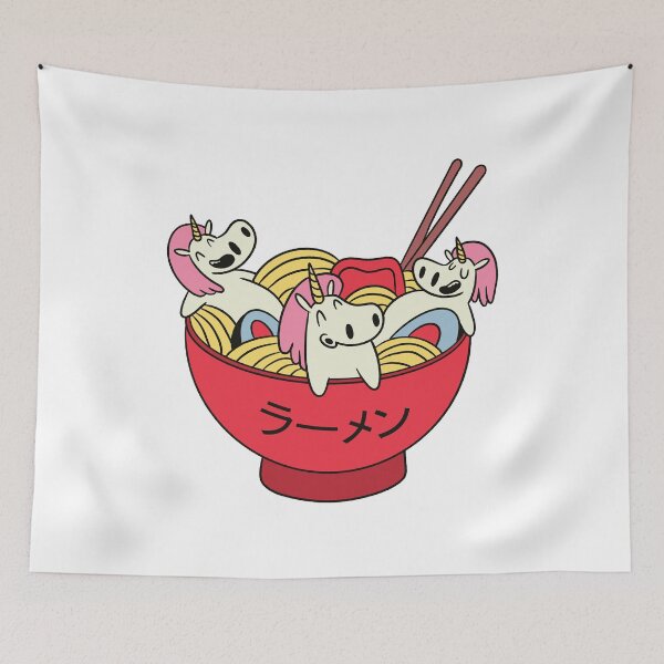 Item preview, Cuenco de ramen y unicornios designed and sold by teez4dayz.