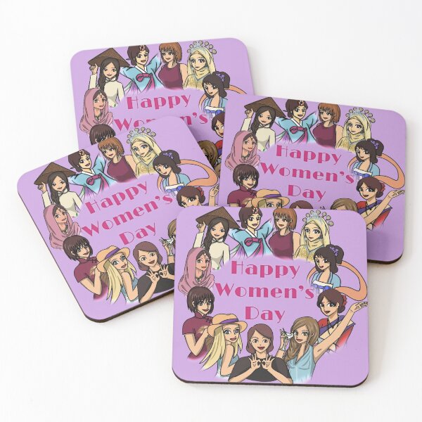Item preview, Happy womens day featuring females from diverse cultures designed and sold by HeatherPhn.