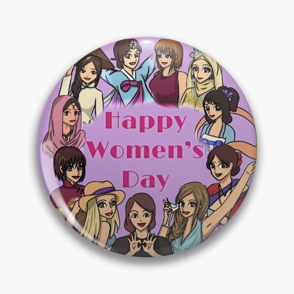 Item preview, Happy womens day featuring females from diverse cultures designed and sold by HeatherPhn.