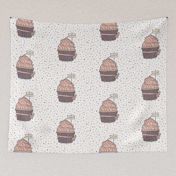 Item preview, Cupcake and Sprinkles - With Love Cupcake designed and sold by DesignLabMedia.