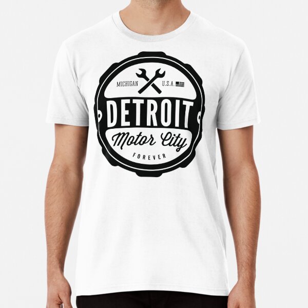 Detroit T Shirts Unisex S M L XL XXL - Motor City Forever T-Shirt Detroit Tee Shirts by Detroitrebels, Women's, Black