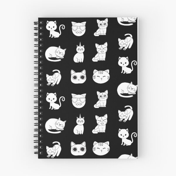 Item preview, Black and white cat pattern pack designed and sold by fluffyfriends.