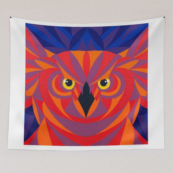 Item preview, Acrylic owl art designed and sold by Pintarrajearte.