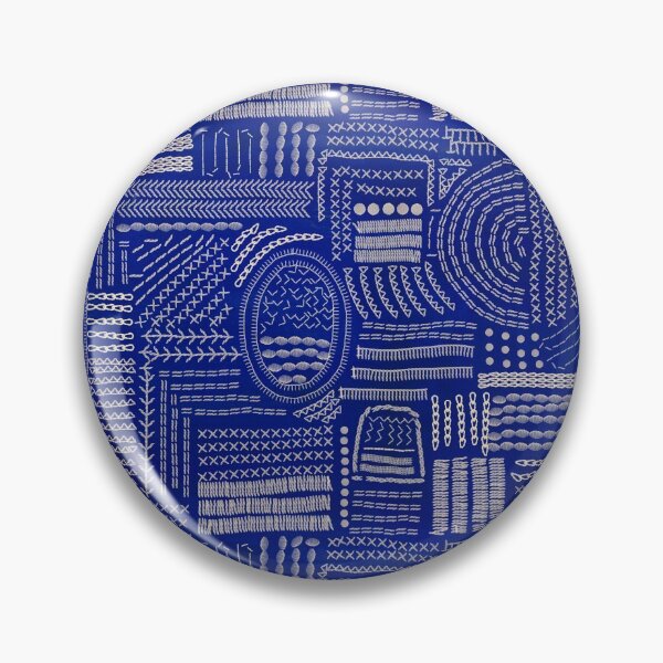 Item preview, Modern Japanese Sashiko Indigo  designed and sold by untamedwolf.