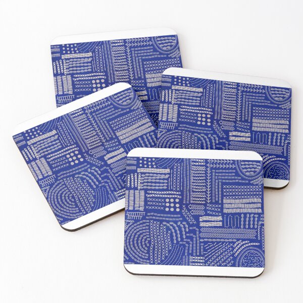 Item preview, Modern Japanese Sashiko Indigo  designed and sold by untamedwolf.