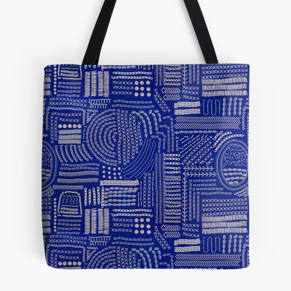 Item preview, Modern Japanese Sashiko Indigo  designed and sold by untamedwolf.