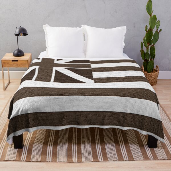 Item preview, Sepia Grand Union Flag Inspired Design on luxe classic textured pattern designed and sold by vortexatelier.