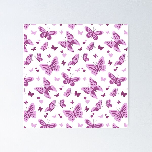 Item preview, purple pink butterfly designed and sold by Kmerchdesign.