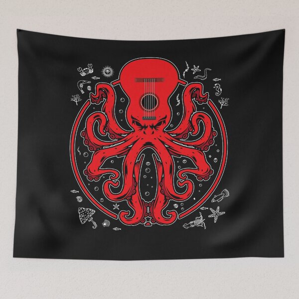 Item preview, Octopus Guitar Music Kraken Electric Bass Guitarist designed and sold by ANABARRIOS.