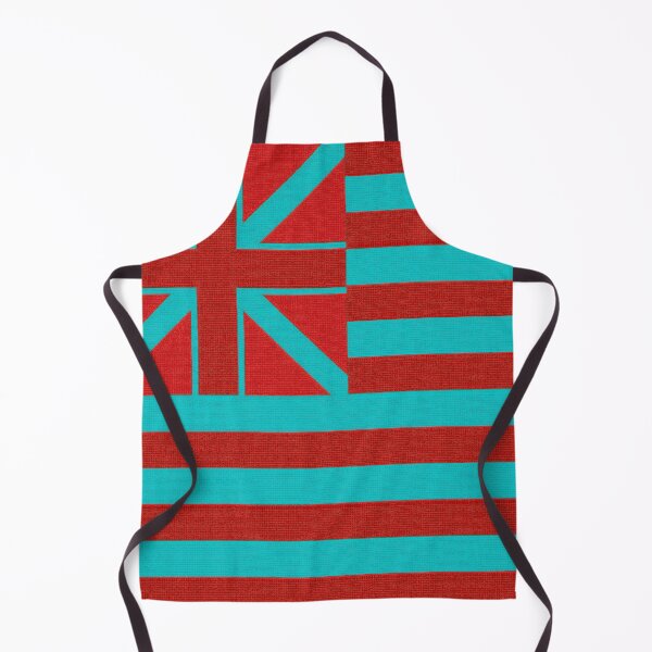 Item preview, Turquoise and Red Grand Union Flag Inspired Design on luxe classic textured pattern designed and sold by vortexatelier.