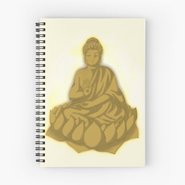 Item preview, Golden Buddha on lily in anime style designed and sold by HeatherPhn.