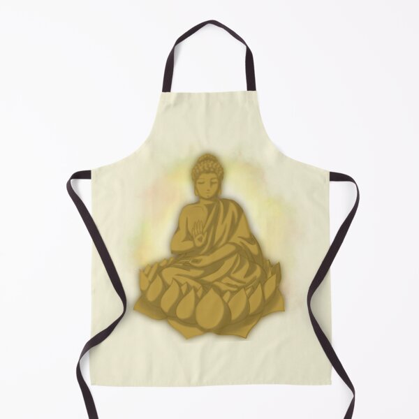 Item preview, Golden Buddha on lily in anime style designed and sold by HeatherPhn.